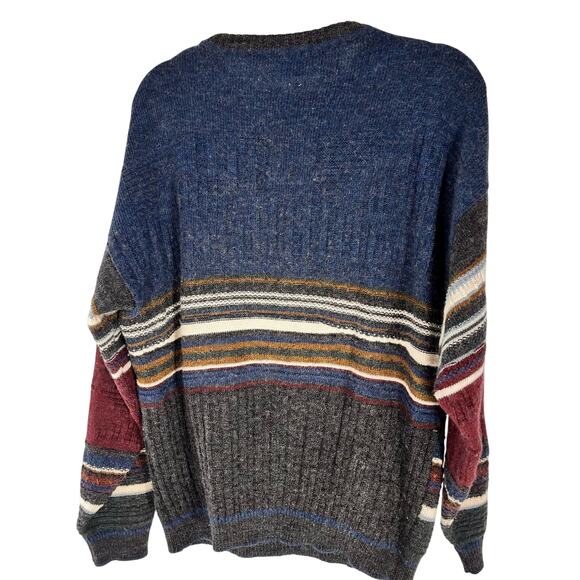 Vintage Multicolor Patchwork Crewneck Sweater - Picture 2 of 3